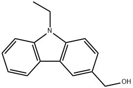 9-乙基-9H-咔唑-3-甲醇 结构式