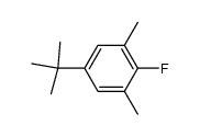 5-叔丁基-2-氟-1,3-二甲基苯 结构式