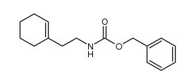 N-[2-(1-环己烯-1-基)乙基]氨基甲酸苄酯 结构式