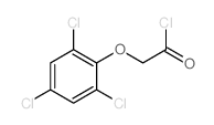 2-(2,4,6-三氯苯氧基)乙酰氯 结构式