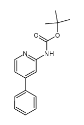 Carbamic acid, (4-phenyl-2-pyridinyl)-, 1,1-dimethylethyl ester 结构式