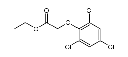 (2,4,6-三氯苯氧)乙酸乙酯 结构式