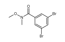 3,5-二溴-N-甲氧基-N-甲基苯甲酰胺 结构式