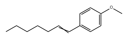 1-(1-庚烯-1-基)-4-甲氧基苯 结构式