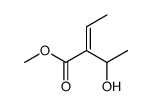 2-Butenoic acid, 2-(1-hydroxyethyl)-, methyl ester, (2E)- 结构式