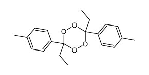 3,6-二乙基-3,6-双(4-甲基苯基)-1,2,4,5-四氧杂环己烷 结构式