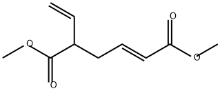 (2E)-5-乙烯基-2-己烯二酸二甲酯 结构式