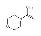 1-吗啉-4-基乙烷硫酮 结构式
