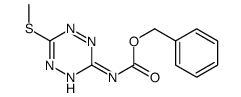 Carbamic acid, N-[6-(methylthio)-1,2,4,5-tetrazin-3-yl]-, phenylmethyl ester 结构式