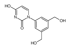 1-[3,5-二(羟甲基)苯基]-2,4(1H,3H)-嘧啶二酮 结构式
