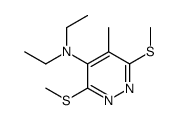 4-Pyridazinamine, N,N-diethyl-5-methyl-3,6-bis(methylthio)- 结构式