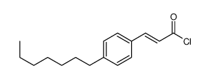 3-(4-庚基苯基)丙烯酰氯 结构式