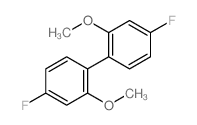 4-fluoro-1-(4-fluoro-2-methoxy-phenyl)-2-methoxy-benzene 结构式
