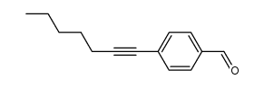 4-(1-庚炔-1-基)苯甲醛 结构式