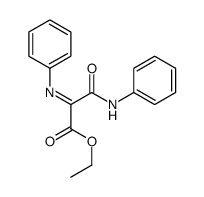 Propanoic acid, 3-oxo-3-(phenylamino)-2-(phenylimino)-, ethyl ester 结构式