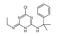 6-氯-N2-乙基-N4-(1-甲基-1-苯基乙基)-1,3,5-三嗪-2,4-二胺 结构式