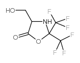 4-(羟甲基)-2,2-双(三氟甲基)-5-恶唑烷酮 结构式