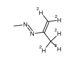 甲基[1-(甲基-d3)乙烯基-2,2-d2]二氮烯 结构式