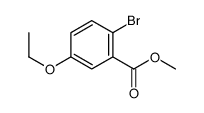 2-溴-5-乙氧基苯甲酸甲酯 结构式