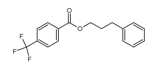 4-三氟甲基苯甲酸-3-苯基丙酯 结构式