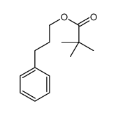 Propanoic acid, 2,2-dimethyl-, 3-phenylpropyl ester 结构式
