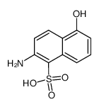 2-氨基-5-羟基-1-萘磺酸 结构式