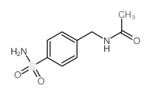 N-[4-(氨基磺酰基)苄基]乙酰胺 结构式