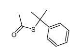 Ethanethioic acid, S-(1-methyl-1-phenylethyl) ester 结构式