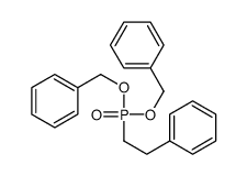 Phosphonic acid, (2-phenylethyl)-, bis(phenylmethyl) ester 结构式