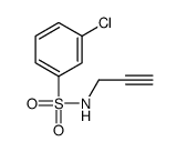 3-氯-N-(丙-2-炔-1-基)苯磺酰胺 结构式