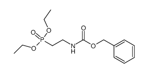 Carbamic acid, N-[2-(diethoxyphosphinyl)ethyl]-, phenylmethyl ester 结构式