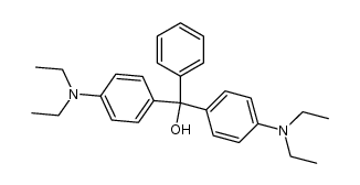 4-(二乙氨基)-α-[4-(二乙氨基)苯基]-α-苯基苯甲醇 结构式