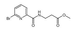β-Alanine, N-[(6-bromo-2-pyridinyl)carbonyl]-, methyl ester 结构式