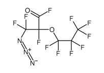 3-azido-2,3,3-trifluoro-2-(1,1,2,2,3,3,3-heptafluoropropoxy)propanoyl fluoride 结构式