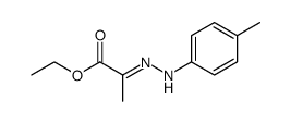 ethyl (2E)-2-[2-(4-methylphenyl)hydrazinylidene]propanoate 结构式