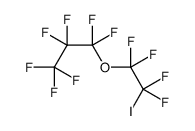 1,1,1,2,2,3,3-七氟-3-(1,1,2,2-四氟-2-碘乙氧基)丙烷 结构式