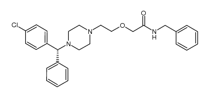 左西替利嗪N-苄基酰胺 结构式