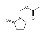 1-[(acetyloxy)Methyl]-2-Pyrrolidinone 结构式