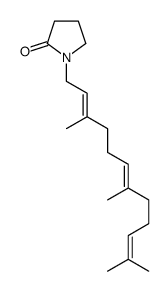 2-Pyrrolidinone, 1-[(2E,6E)-3,7,11-trimethyl-2,6,10-dodecatrienyl]- (9CI) 结构式