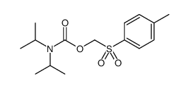 Carbamic acid, N,N-bis(1-methylethyl)-, [(4-methylphenyl)sulfonyl]methyl ester 结构式