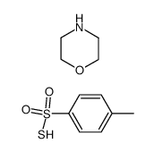 morpholinium p-toluenethiosulfonate 结构式