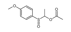 1-((4-methoxyphenyl)sulfinyl)ethyl acetate 结构式