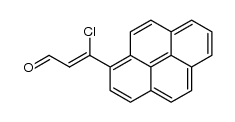 3-氯-3-(1-芘基)-2-丙烯醛 结构式