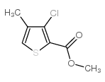3-氯-4-甲基噻吩-2-羧酸甲酯 结构式