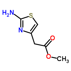 2-氨基-4-噻唑乙酸甲酯 结构式