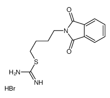 4-(1,3-二氧代异吲哚-2-基)丁基氨基甲酰亚胺硫代酯氢溴酸盐 结构式