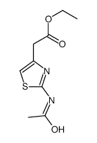 2-(2-乙酰氨基噻唑-4-基)乙酸乙酯 结构式