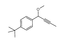 1-(叔丁基)-4-(1-甲氧基丁-2-炔-1-基)苯 结构式