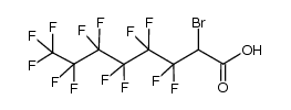 2-溴-3,3,4,4,5,5,6,6,7,7,8,8,8-十三氟辛酸 结构式