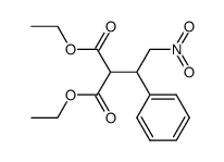 3,3-二乙氧羰基-1-硝基-2-苯基丙烷 结构式